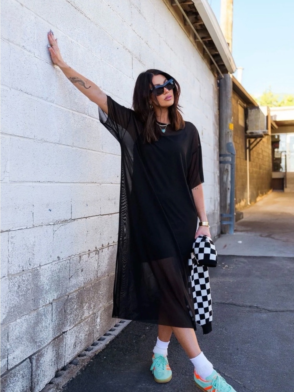 Dressed in LALA Black Sheer Maxi Dress